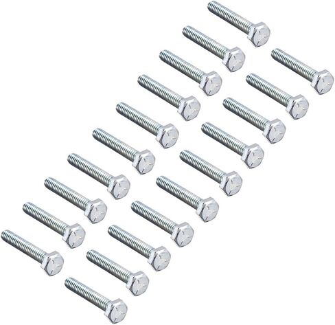 Uxcell Hex رأس المسمار البراغي الكربون الصلب 1/4 "-20x1-1/2" السحابة الصف 5 UNC 20pcs in Saudi Arabia