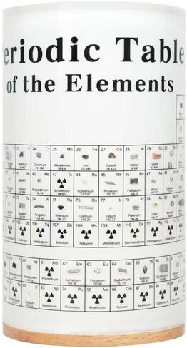 جدول دوري للعناصر حامل القلم ، منظم القرطاسية لمكتب مكتب ، طاولة دورية مع عينات حقيقية ، هدية للطلاب للأطفال عشاق علوم المعلمين in Saudi Arabia