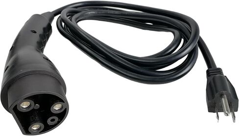 [UL Listed] Golf Cart Charging Power Cord Assembly Fits for Evolution EV, Replaces OEM# 2.04.0620, Heavy Duty Charge Cable Factory Replacement with US Plug (Black 10ft) in Saudi Arabia