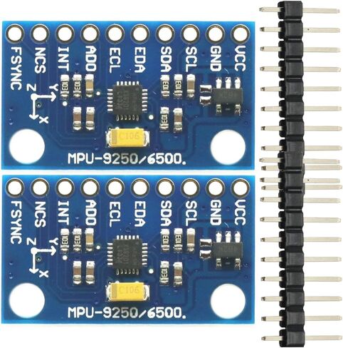 2 Pcs MPU6500 6-Axis Gyroscope Accelerometer Sensor Module Replace MPU6050 6-axis Gyroscope Accelerator Sensor Module for Arduino in Saudi Arabia
