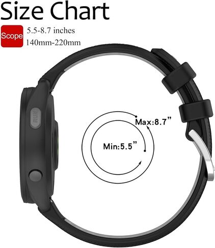 Band for Garmin Forerunner 265, 22mm Quick Release Silicone Replacement Band for Garmin Forerunner 255/ Venu 3/ Venu 2/ Vivoactive 4 (No Tracker) in Saudi Arabia