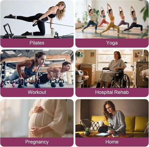 Pilates Socks for Women – Non Slip Grip Crew Socks (4 Pairs) for Pilates, Yoga, Barre, Home Workout & Holidays gifts in Saudi Arabia