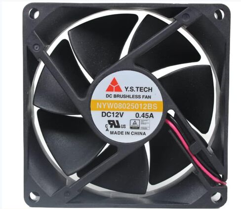 NYW08025012BS مروحة ، من أجل y.s.tech 12v 0.45a 80x80x25mm 2-ware مروحة التبريد in Saudi Arabia