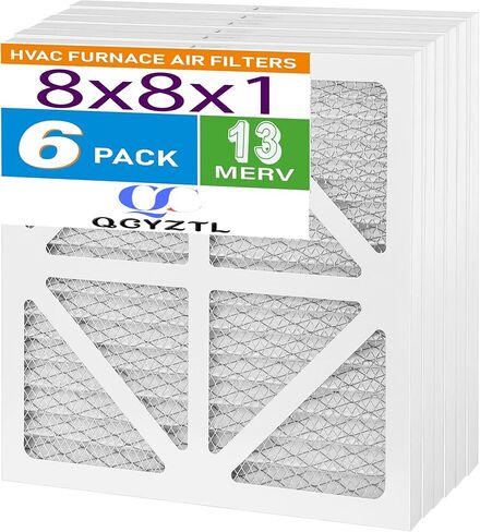 ترقية 8x8x1 MERV 13 مرشح استبدال الفرن ، QCYZTL مرشح تكييف الهواء المنزلي ， تكييف الهواء استبدال مرشح HVAC ， 6 حزمة in Kuwait