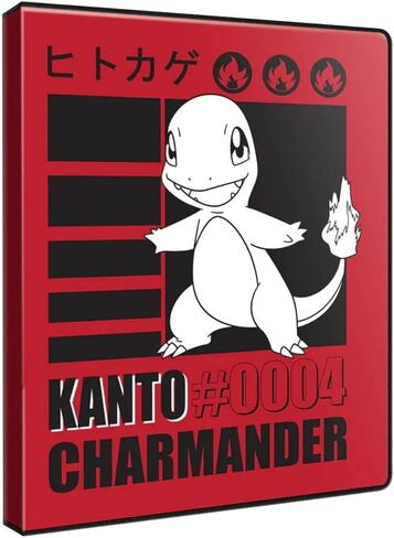 Ultra PRO - Charmander 4-Pocket Portfolio for Pokémon | Pokémon card binder, trading card organizer, TCG storage portfolio, collectible card holder, card sleeve, collector gift in Saudi Arabia