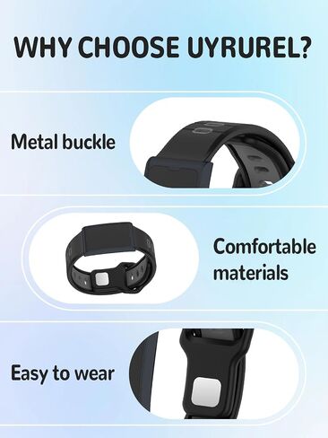 Sport Band Compatible with Amazfit Helio Strap Fitness Tracker Wristband Ultra Soft Liquid Silicone Breathable and Sweat Proof, Quick Detachable Design,2 pack. in Saudi Arabia
