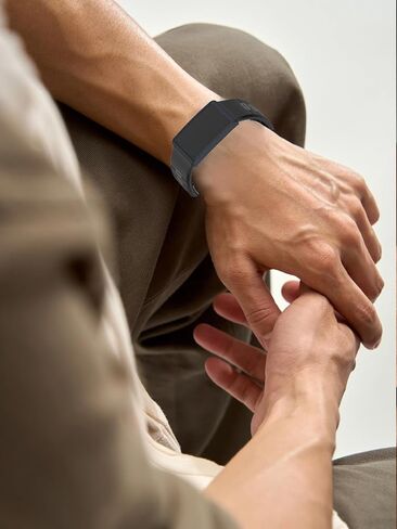 Sport Band Compatible with Amazfit Helio Strap Fitness Tracker Wristband Ultra Soft Liquid Silicone Breathable and Sweat Proof, Quick Detachable Design,2 pack. in Saudi Arabia