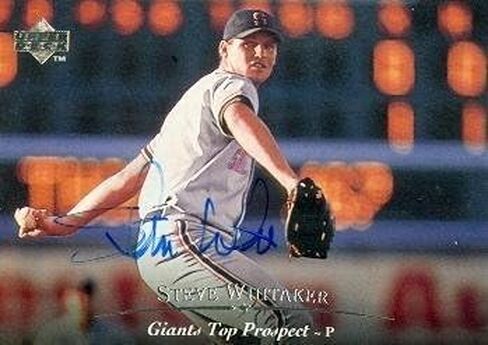 Steve Whitaker autographed Baseball Card (Minor League) 1994 Upper Deck Rookie #189 - Autographed Baseball Cards in Saudi Arabia