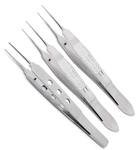 3 Pcs Castroviejo McPherson Tying Straight Forceps 4" Suture Tying Surgical Instruments in Saudi Arabia