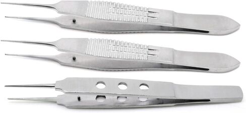 3 Pcs Castroviejo McPherson Tying Straight Forceps 4" Suture Tying Surgical Instruments in Saudi Arabia