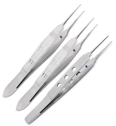 3 Pcs Castroviejo McPherson Tying Straight Forceps 4" Suture Tying Surgical Instruments in Saudi Arabia