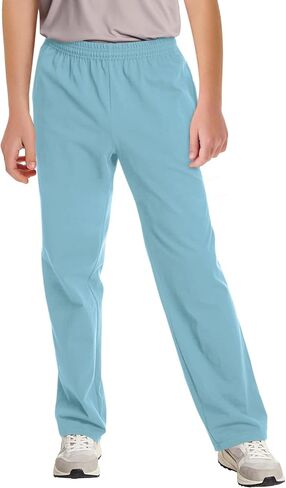 Haloumoning Toddler Boys Sweatpants الأطفال ركض مستقيم الساق مع جيوب مفتوحة أسفل للرياضة في الهواء الطلق 3-10y in Saudi Arabia