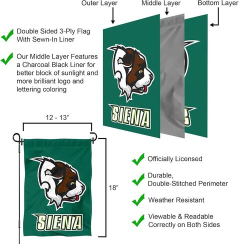 Siena Saints Garden Flag Banner مزدوج الجوانب in Kuwait