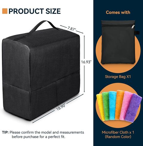 Slushie Machine Cover for Ninja SLUSHi FS301C/FS301/FS300/FS299, Heat-Resistant Waterproof Dust-Proof 600D Polyester Slushie Cover with Storage Bag, 1 Microfiber Cloth (Random Color) in Saudi Arabia
