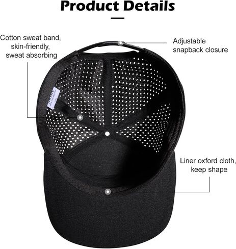 LiuSuper XXL Snapback Hats for Men, Flat Brim Hats for Men, Adjustable Mesh Trucker Hat for Women Big Head in Kuwait