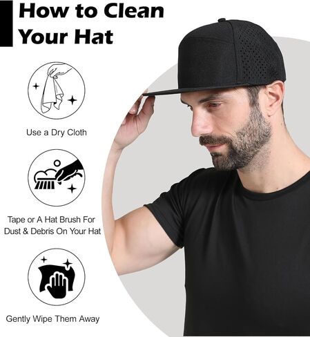 LiuSuper XXL Snapback Hats for Men, Flat Brim Hats for Men, Adjustable Mesh Trucker Hat for Women Big Head in Kuwait