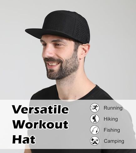 LiuSuper XXL Snapback Hats for Men, Flat Brim Hats for Men, Adjustable Mesh Trucker Hat for Women Big Head in Kuwait