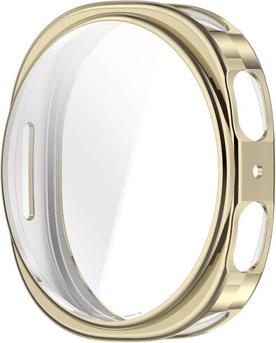 Cases Compatible with Samsung Galaxy Watch 8 40mm with Screen Protector, Flexible TPU Shockproof Scratch Proof Cover Case (Gold) in Kuwait