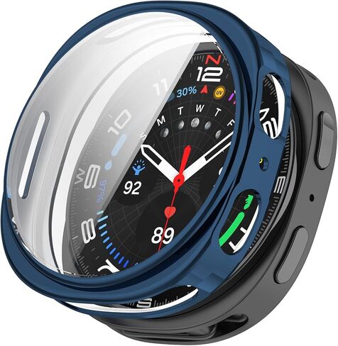 الحالات المتوافقة مع Samsung Galaxy Watch 8 40mm مع واقي الشاشة ، وغطاء مرنة TPU المقاومة للصدمة خدش (الذهب) in Saudi Arabia