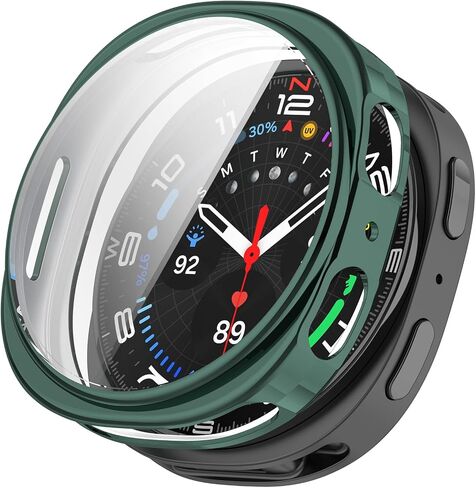 Cases Compatible with Samsung Galaxy Watch 8 40mm with Screen Protector, Flexible TPU Shockproof Scratch Proof Cover Case (Gold) in Kuwait