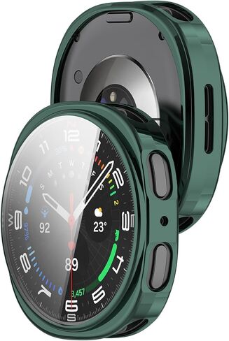 Cases Compatible with Samsung Galaxy Watch 8 40mm with Screen Protector, Flexible TPU Shockproof Scratch Proof Cover Case (Gold) in Kuwait