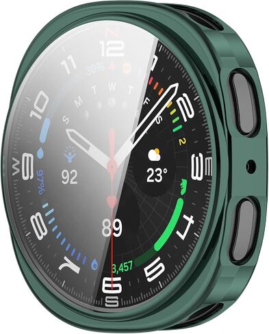 Cases Compatible with Samsung Galaxy Watch 8 40mm with Screen Protector, Flexible TPU Shockproof Scratch Proof Cover Case (Gold) in Kuwait
