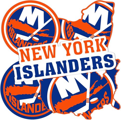 Desert Cactus New York Islands Team Team NHL National Hockey League League Sticker Vinyl Secal Laptop Botto Scrapbook (Type 2-3) in Saudi Arabia