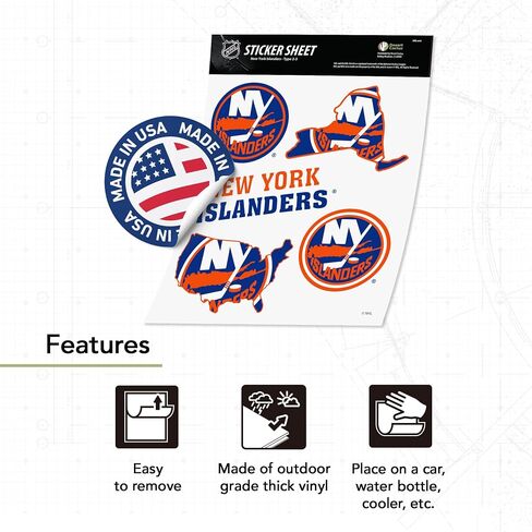 Desert Cactus New York Islands Team Team NHL National Hockey League League Sticker Vinyl Secal Laptop Botto Scrapbook (Type 2-3) in Saudi Arabia