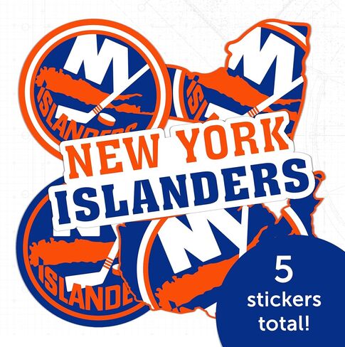 Desert Cactus New York Islands Team Team NHL National Hockey League League Sticker Vinyl Secal Laptop Botto Scrapbook (Type 2-3) in Saudi Arabia
