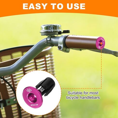 Harfington Bar End Plugs 6061 Aluminium Handbar End Caps Plugs 0.7oz قفل توسيع للدراجة MTB Road BMX الثابتة ، الأزرق in Kuwait