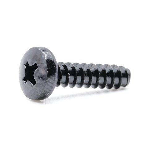 replacementscrews t4 x 16mm متري براغي النقر على النقر على الخيط الذاتي (قطرها 4 مم ، طول 16 مم ، طرف حادة) محرك فيليبس رأس - أكسيد أسود (حزمة 5) in Saudi Arabia