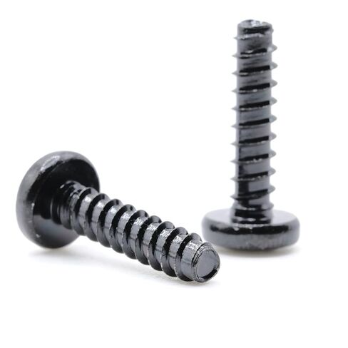 replacementscrews t4 x 16mm متري براغي النقر على النقر على الخيط الذاتي (قطرها 4 مم ، طول 16 مم ، طرف حادة) محرك فيليبس رأس - أكسيد أسود (حزمة 5) in Saudi Arabia