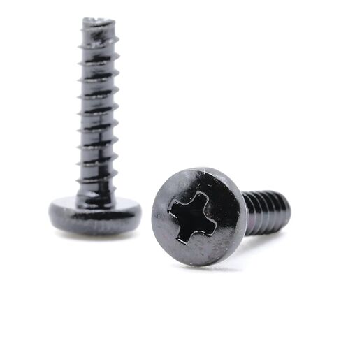 replacementscrews t4 x 16mm متري براغي النقر على النقر على الخيط الذاتي (قطرها 4 مم ، طول 16 مم ، طرف حادة) محرك فيليبس رأس - أكسيد أسود (حزمة 5) in Saudi Arabia