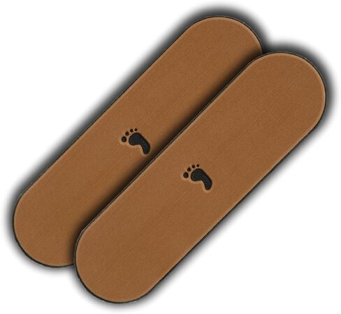 4""X12"" Anti-Slip Gunnel Pads 2 Pack (Brown on Black), Medium in Saudi Arabia