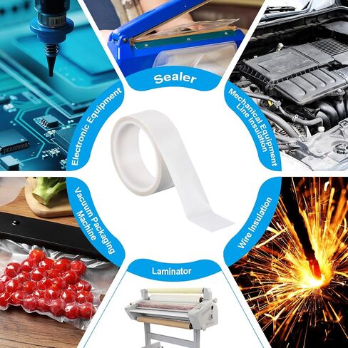 شريط مقاوم للحرارة ، 2.8 بوصة × 33 قدمًا ، شريط درجات حرارة عالية ، PTFE لاصق ، شريط حراري عالي مقاوم للماء لحماية عزل آلة السداد in Saudi Arabia