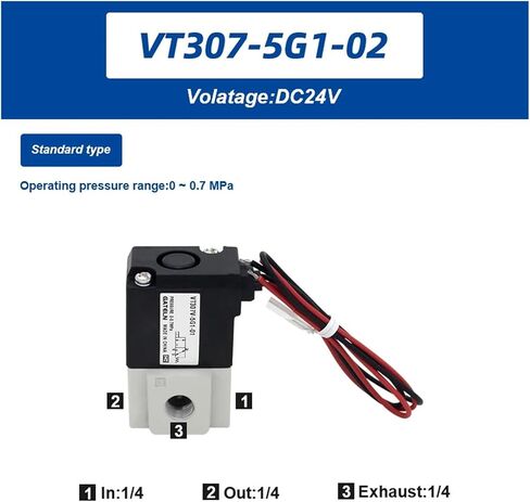 VT307 Series 3-Way Solenoid Valve Direct-Acting Poppet Valve VT307-5G1-01 Vacuum VT307V-5G1-01 high-Frequency Valve(VT307-5G1-01) in Kuwait