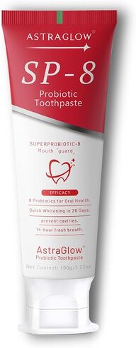 SP-8 Whitening Toothpaste, Preventing Tooth Decay, 8 Probiotics, Fluoride-Free & Long Time Fresh Breath 3.53 oz (2) in Saudi Arabia
