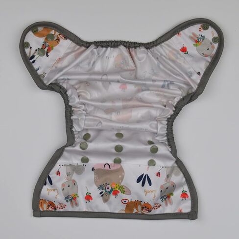 Sigzagor Baby Diaper Cover Nappy One Size 8lbs to 36lbs (Rainbows Rains Clouds) in Saudi Arabia