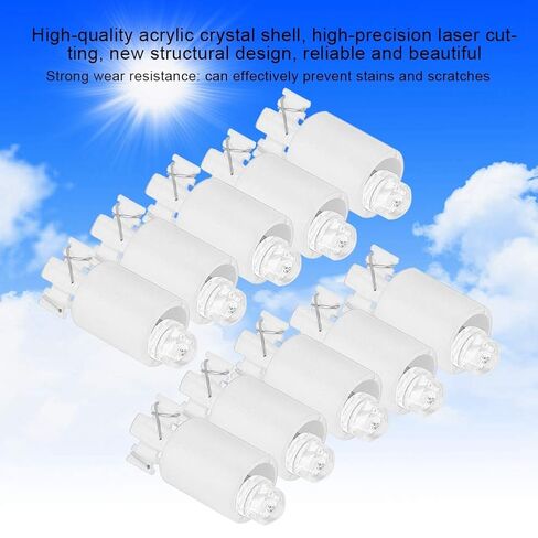 Cyrank 10PCS Push Button, Arcade Game Push Button Switch with LED Light Illuminated Push Button Switch for Arcade Video Games(White) in Saudi Arabia
