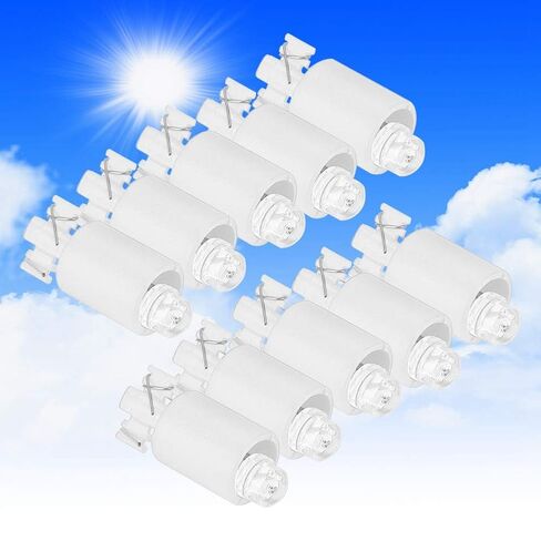 Cyrank 10PCS Push Button, Arcade Game Push Button Switch with LED Light Illuminated Push Button Switch for Arcade Video Games(White) in Saudi Arabia