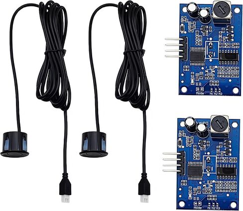 2PCS JSN-SR04T 23-500CM متكاملة المسافة بالموجات فوق الصوتية قياس وحدة محول مستشعر مستشعر مستشعر عالي الدقة متوافقة مع Arduino ، MCU in Kuwait
