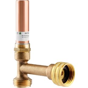 2Pcs Stainless Steel Water Hammer Arrestor, 3/4 Inch MHT x 3/4 Inch Swivel FHT Angle Tee Hammer Arrestor, Thread Connection Applicable For Garden Hose, Sprinkler, Washing Machine in Saudi Arabia