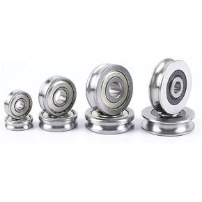 10PCS Straightening Mixed Wheel Over Line with Groove Bearing U 6201 12X32X10MM Pulley U Groove Type(U6201-3-1) in Saudi Arabia
