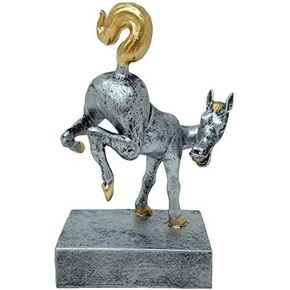 عقد العقد جوائز الحصان الخلفي bobblehead Trophy - طوله 5.5 بوصة | - 5.5 بوصة تالينلاست مكان الخاسر جائزة | ركلة الجائزة - تخصيص الآن in Saudi Arabia