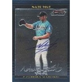 Nate Teut Florida Marlins 2002 Bowman Chrome Autographed Card - Minor League Card. This item comes with a certificate of authenticity from Autograph-Sports. Autographed - MLB Autographed Baseball in Saudi Arabia