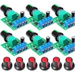 6 Pieces PWM Low-Voltage Motor Speed Controllers, Model 1803BK/1803B, for DC 1.8V/3V/5V/6V/12V Input Voltage and a Maximum Output Current of 2A. in Kuwait