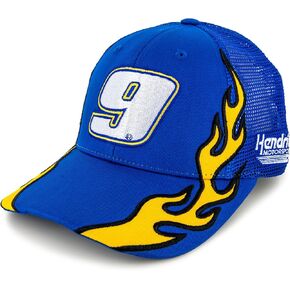 Chase Elliott 2025 Flame #9 Snapback Mesh Hat Blue in Kuwait