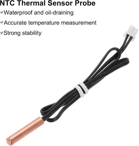 uxcell 1 PCS 10K NTC Probe Thermal Sensor ، Probe Sensitive Deford Sensor Probe 14 بوصة مستشعر درجة حرارة الحرارة الرقمية للأجهزة الكهربائية in Saudi Arabia