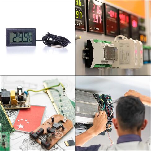 uxcell 1 PCS 10K NTC Probe Thermal Sensor ، Probe Sensitive Deford Sensor Probe 14 بوصة مستشعر درجة حرارة الحرارة الرقمية للأجهزة الكهربائية in Kuwait