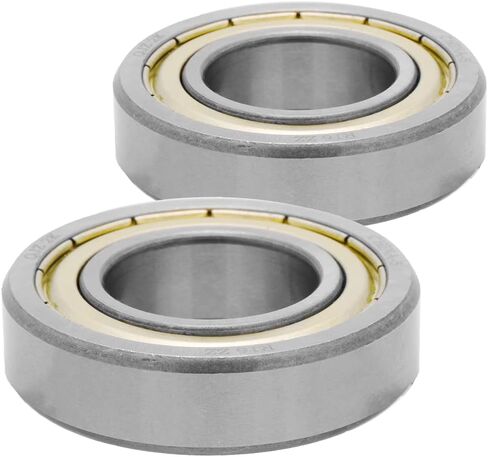 [2-pack] R16-ZZ-Deep Groove Ball Ball Ball Bearing 1 in x 2 in x 1/2 in (Id x od x width) | 25.4 مم × 50.8 مم × 12.7 ملم (عرض معرف X OD X) مع درع معدني مزدوج in Saudi Arabia
